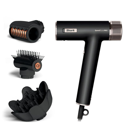 Shark SpeedStyle Pro Ionic Hair Dryer front view with Scalp Shield
