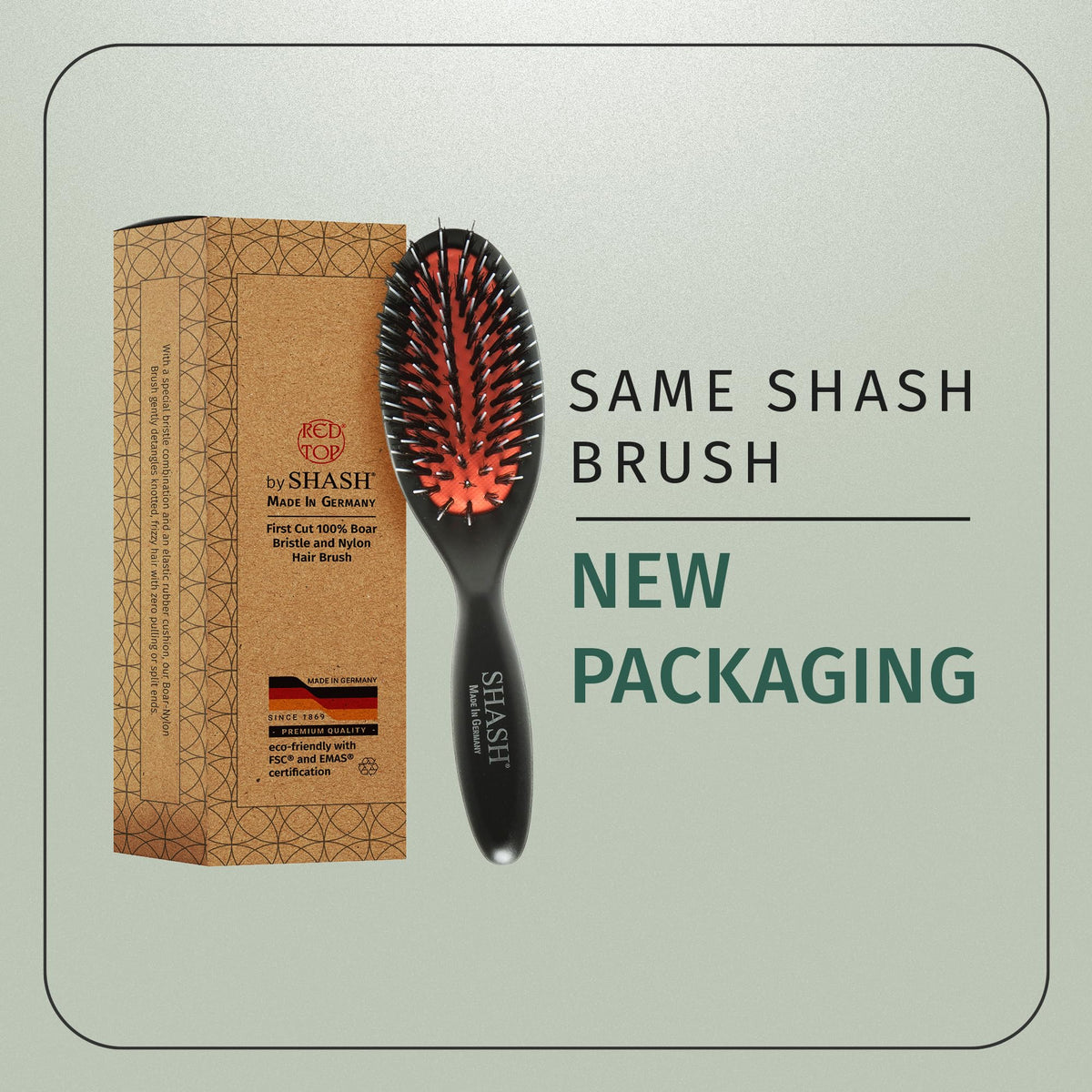 SHASH Brush packaging with product information