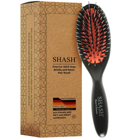 SHASH Hand Made Nylon Boar Bristle Brush front view