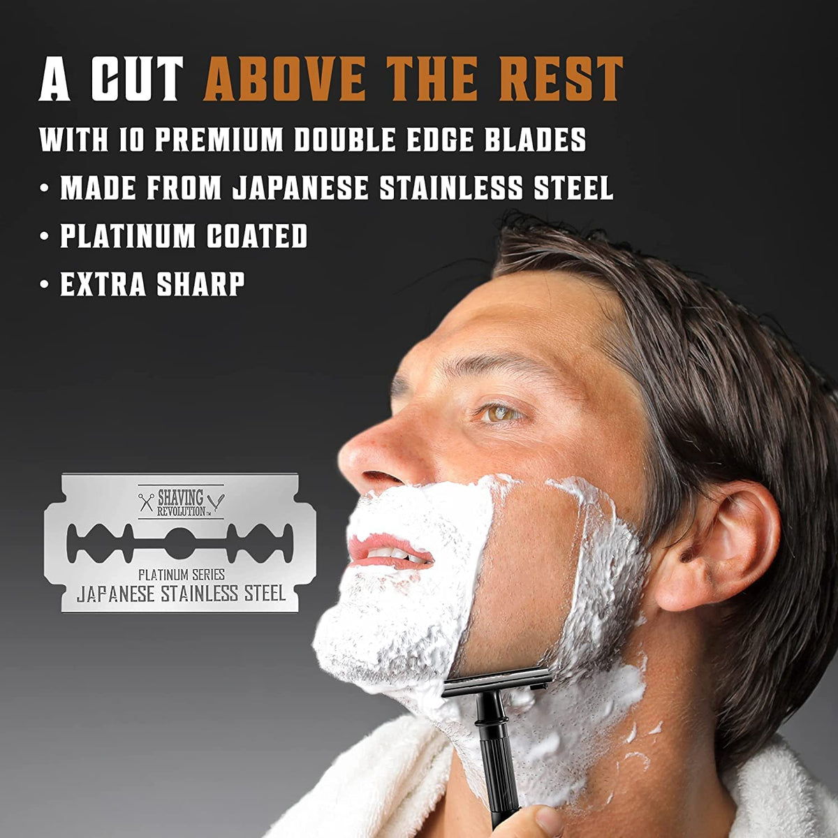 SHAVING REVOLUTION Long Handle Double Edge Safety Razor packaging