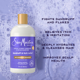 Shea Moisture Anti-Dandruff Shampoo 13 Oz side view