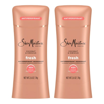 Shea Moisture Antiperspirant Deodorant Stick Coconut & Hibiscus front view