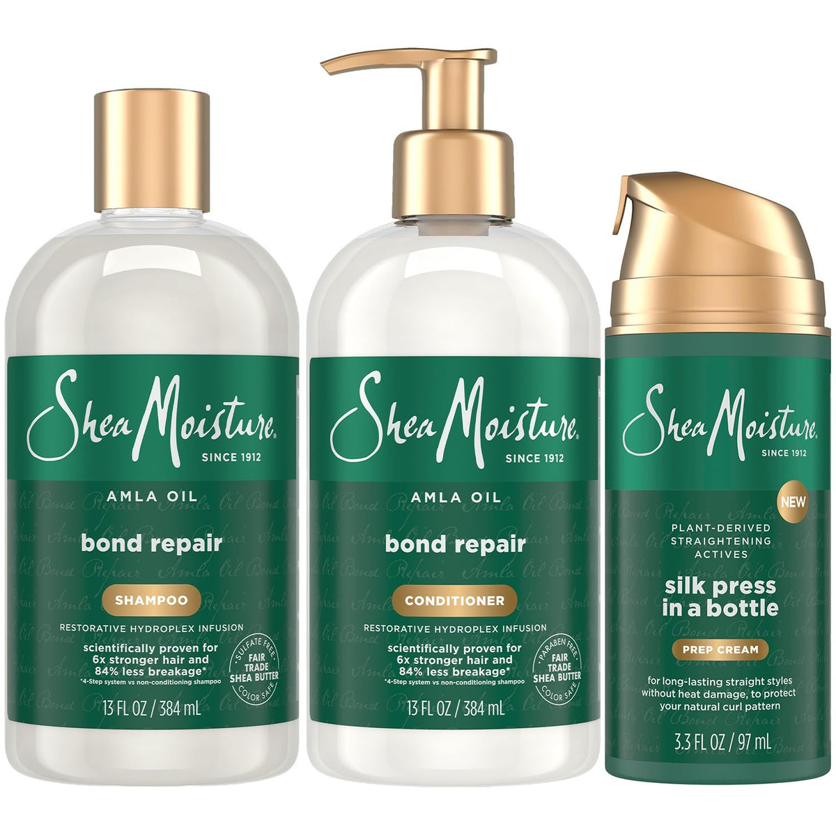 Shea Moisture Bond Repair Shampoo 13 oz front view