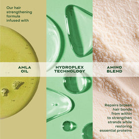 Shea Moisture Bond Repair Shampoo being applied to hair