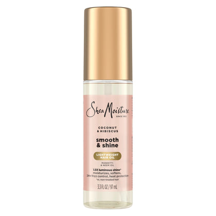 Shea Moisture Coconut & Hibiscus Smooth & Shine Oil 3.3 Fl Oz front view