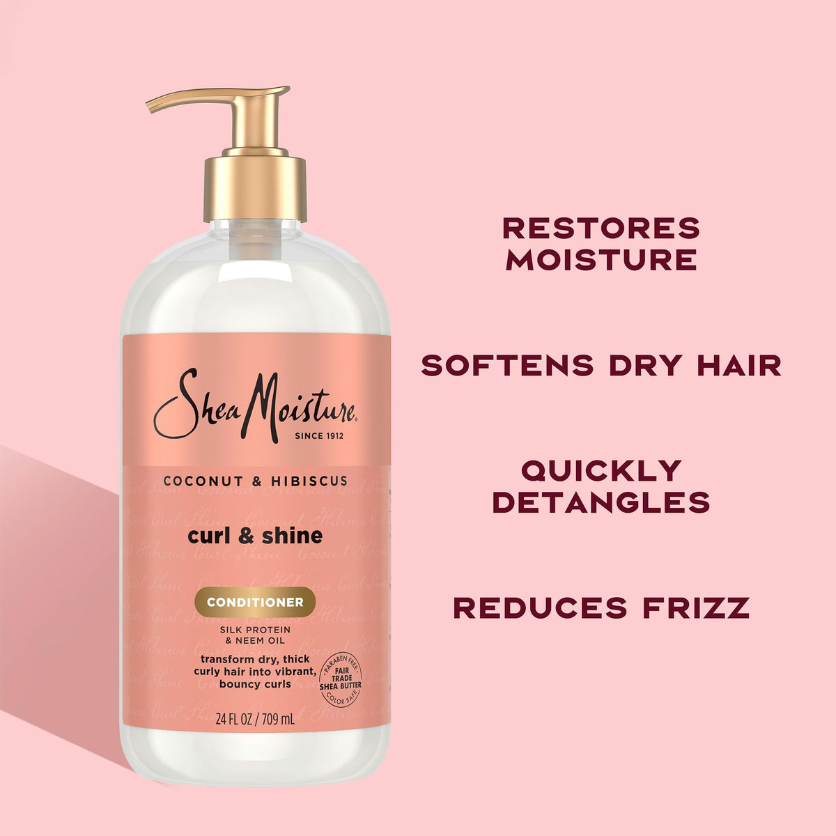 Shea Moisture Curl & Shine Conditioner texture close-up