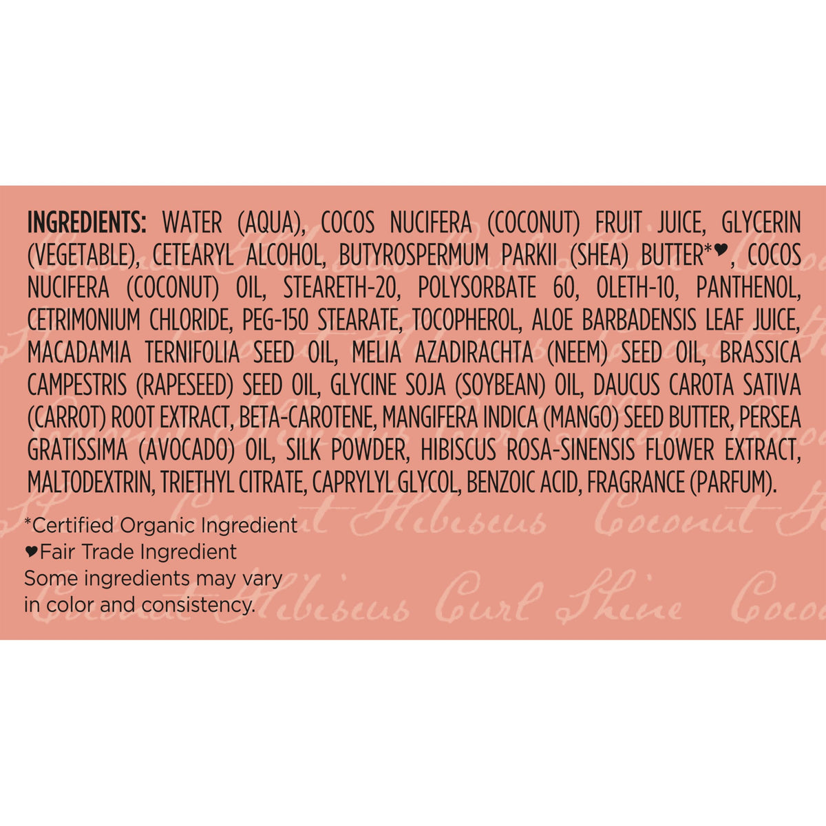Shea Moisture Curl support Cream with natural ingredients