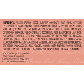 Shea Moisture Curl support Cream with natural ingredients