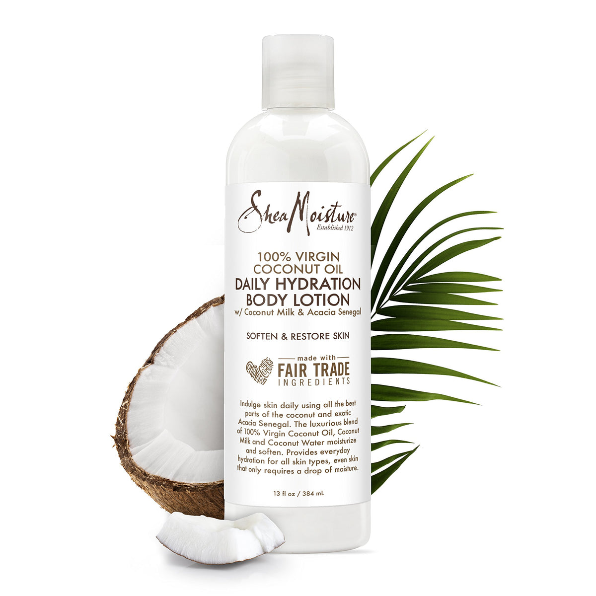 Shea Moisture Daily Hydration Body Lotion 399g back view