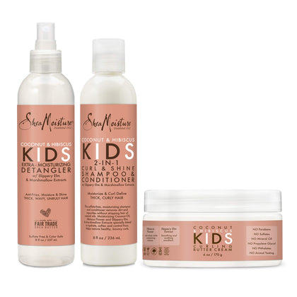 Shea Moisture Kids Curl & Shine Shampoo & Conditioner Set front view