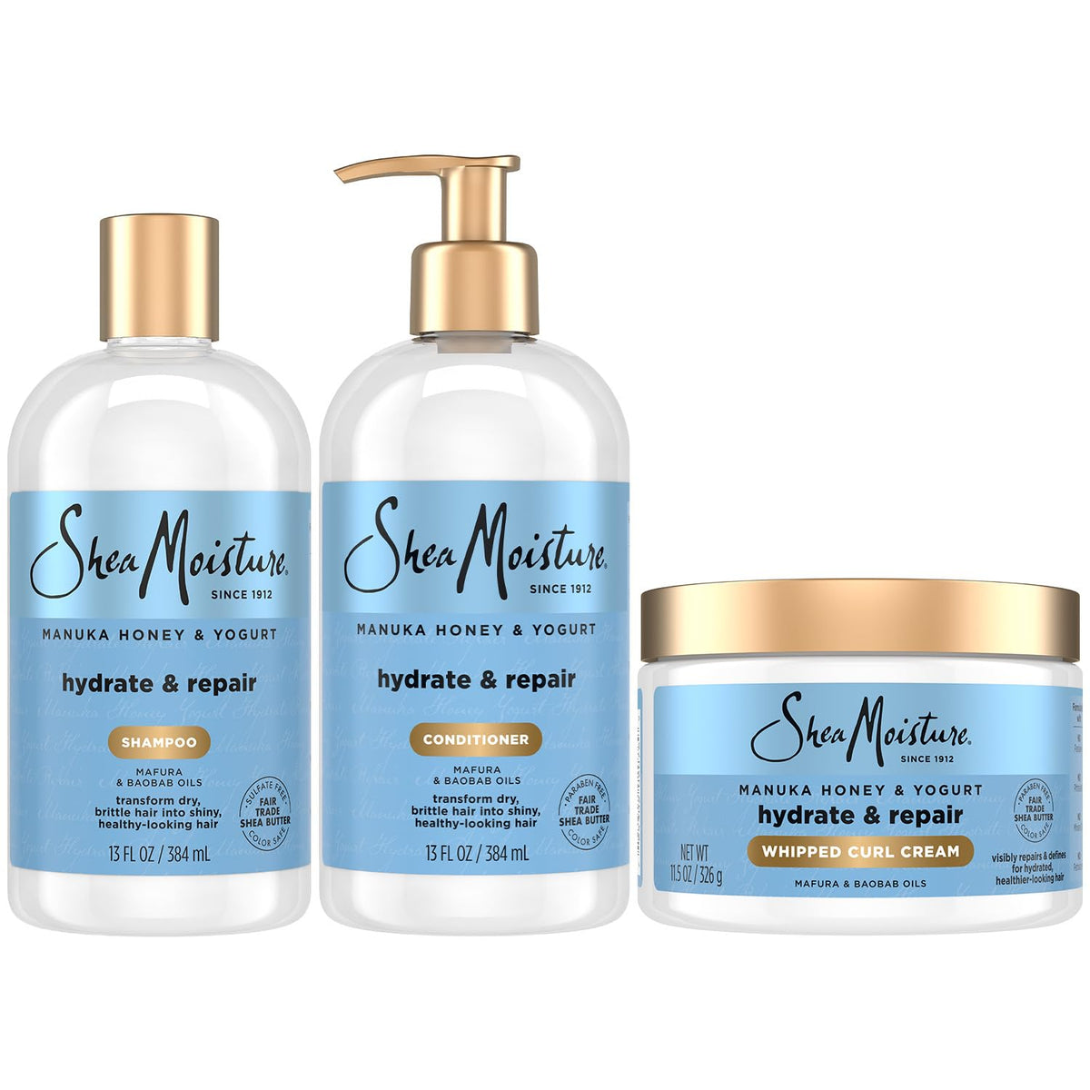 Shea Moisture Manuka Honey & Yogurt Shampoo front view