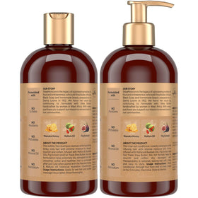 Shea Moisture Shampoo bottle with Manuka Honey