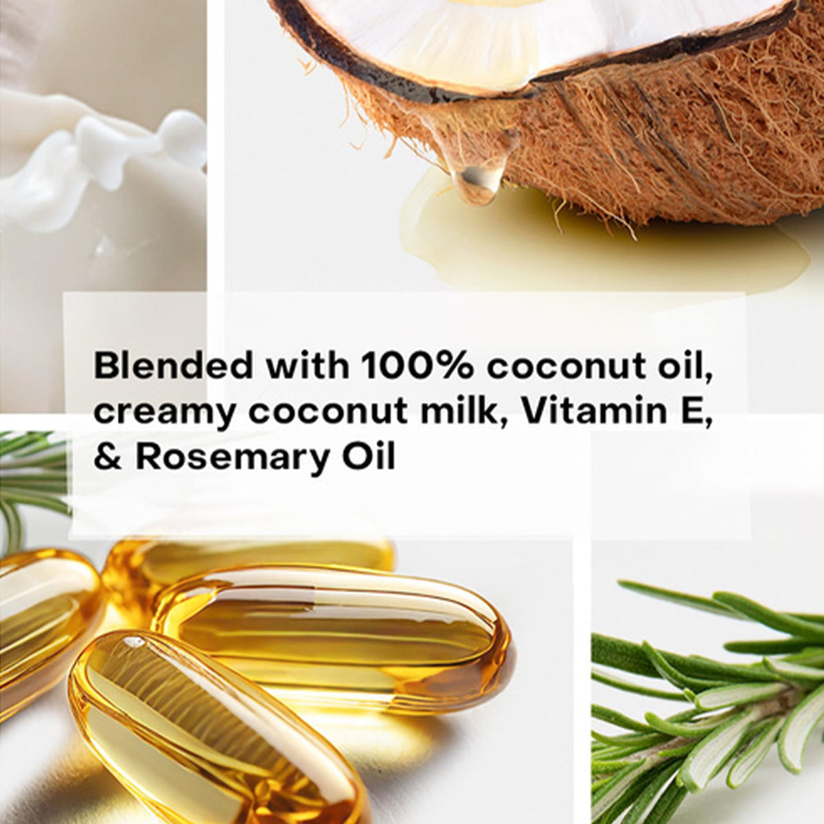 Shea Moisture Shampoo & Conditioner Set with coconut and rosemary ingredients