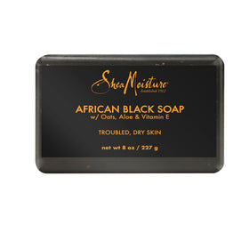 SheaMoisture African Black Soap 240g front view in packaging