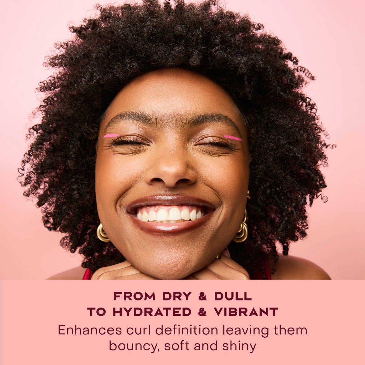 SheaMoisture Curl Cream applied to curly hair