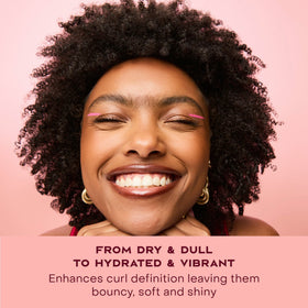SheaMoisture Curl Cream applied to curly hair