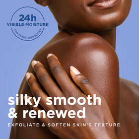 SheaMoisture Manuka Honey Oatmeal Body Wash in a bathroom setting