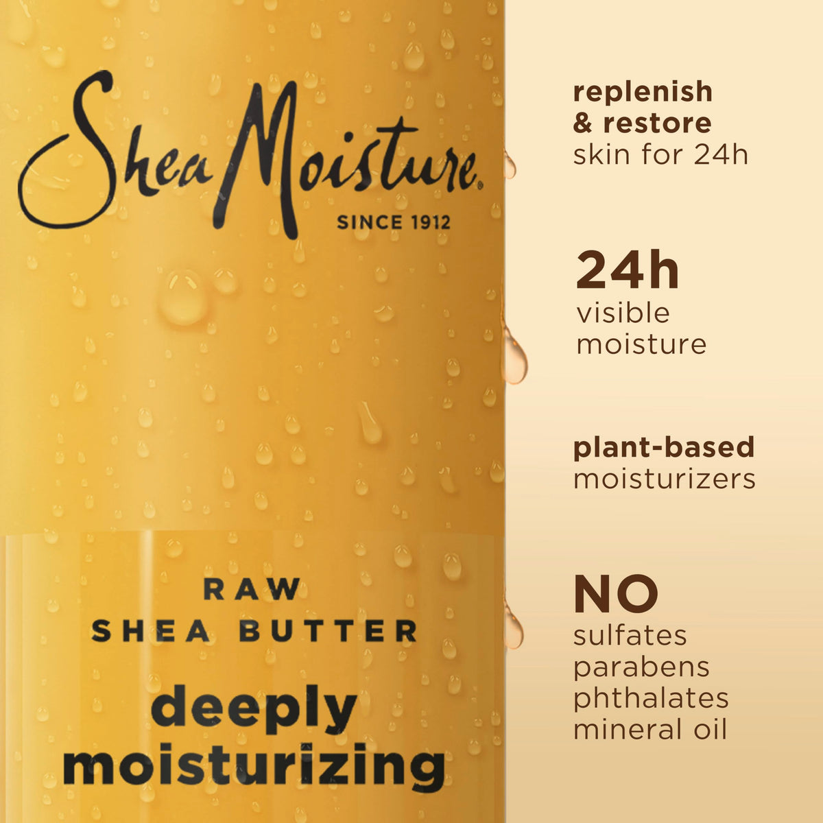 SheaMoisture Raw Shea Butter Body Wash texture close-up