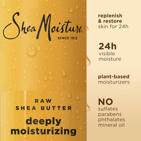 SheaMoisture Raw Shea Butter Body Wash texture close-up