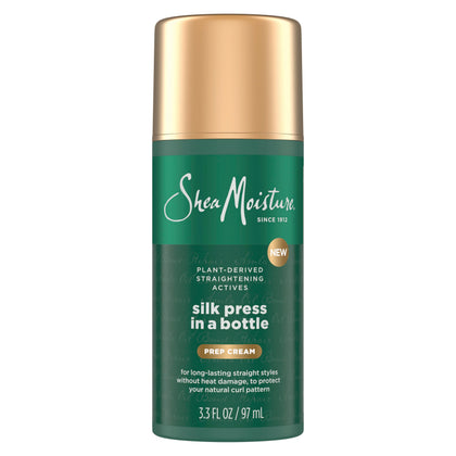 SheaMoisture Silk Press Prep Cream 3.3fl oz front view