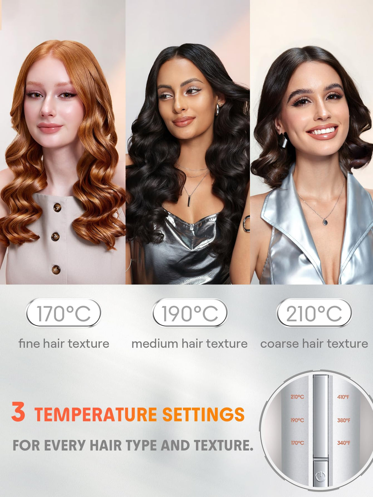 SHEGLAM Automatic Curling Iron 1 Inch anti-tangle design