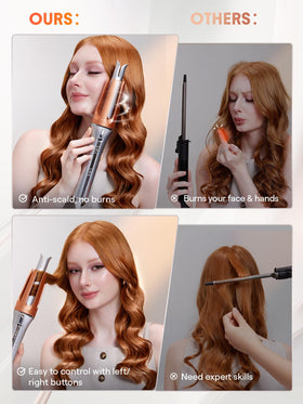 SHEGLAM Automatic Curling Iron 1 Inch GlossPro ceramic coating