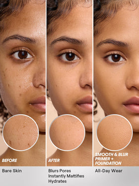 SHEGLAM Camera On Smooth & Blur Primer 50g texture on hand