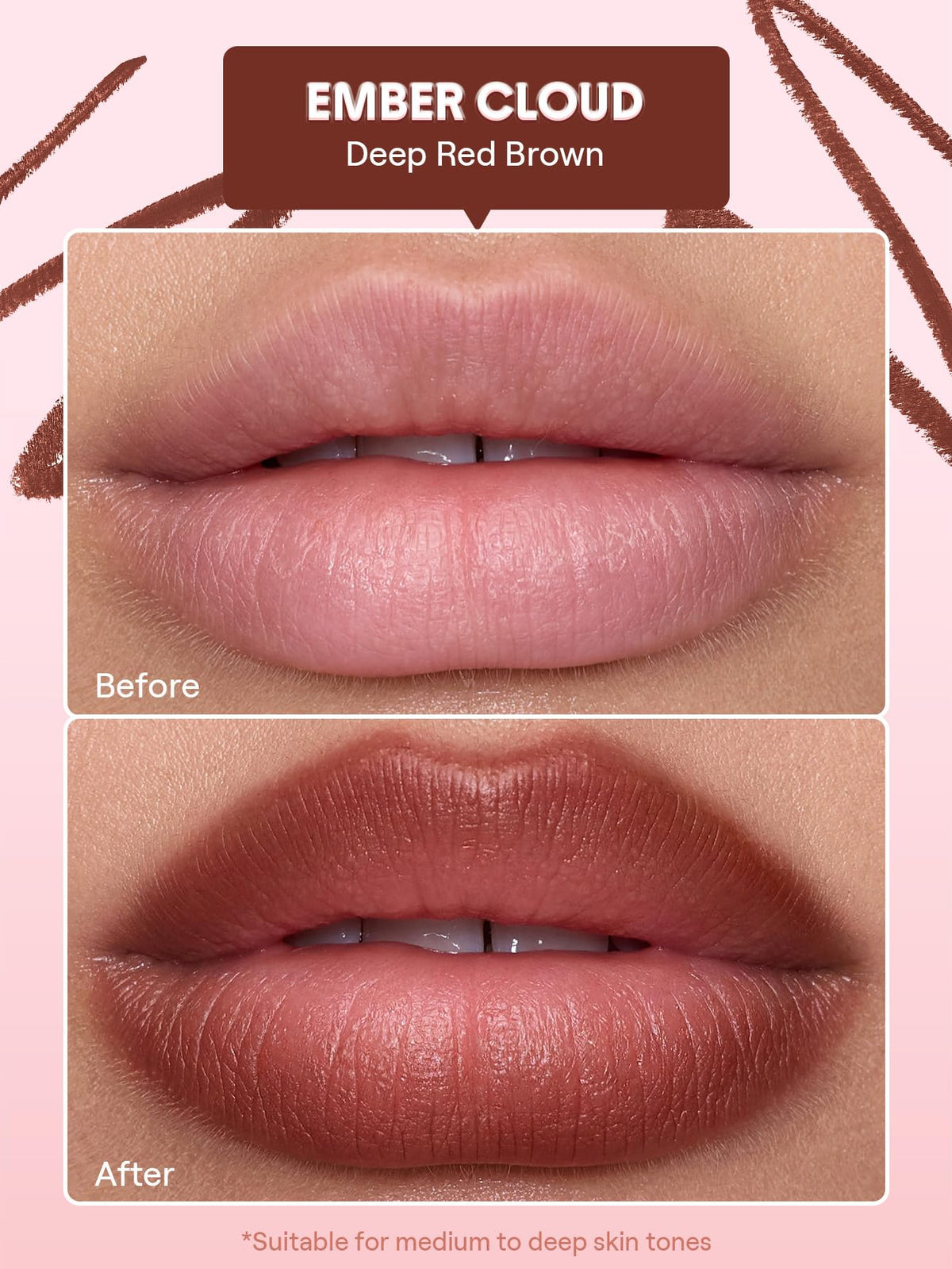 SHEGLAM Cloudline Blur Lip Liner Ember Cloud packaging