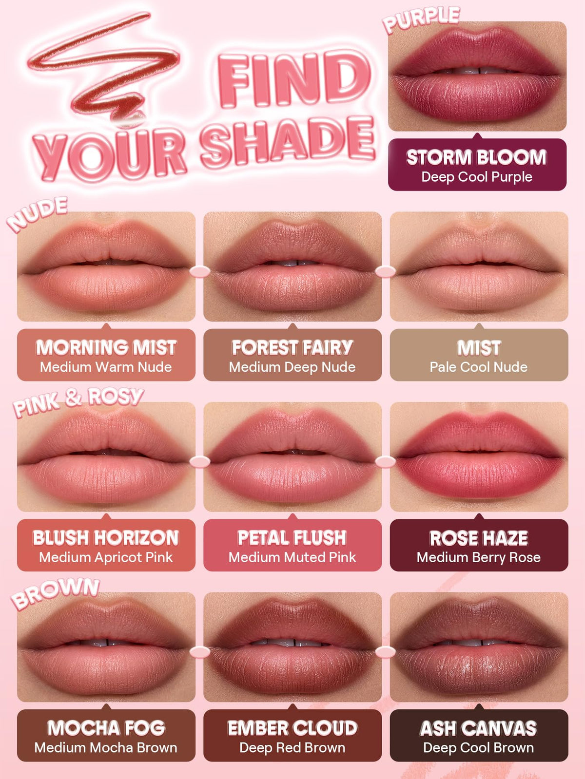 SHEGLAM Cloudline Blur Lip Liner on model