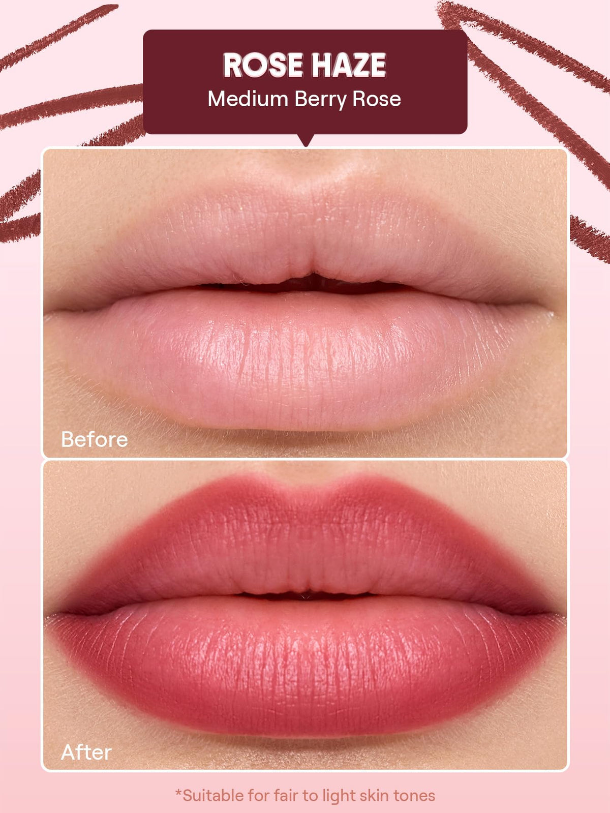 SHEGLAM Cloudline Blur Lip Liner Rose Haze packaging