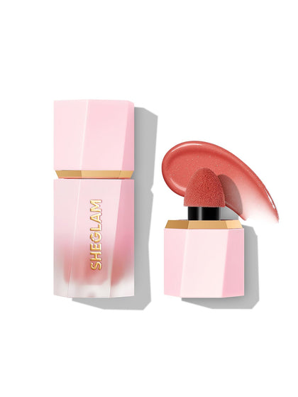 SHEGLAM Color Bloom Dayglow Liquid Blush front view in Devoted shade