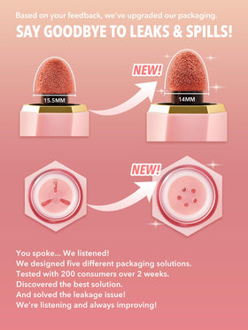 SHEGLAM Color Bloom Liquid Blush 004 Hot Topic built-in applicator