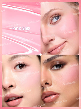 SHEGLAM Color Bloom Liquid Blush 007 Pink Slip swatch on skin