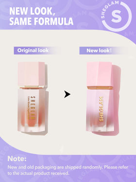 SHEGLAM Color Bloom Liquid Blush back view showing ingredients