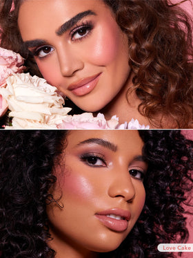SHEGLAM Color Bloom Liquid Blush Love Cake built-in applicator