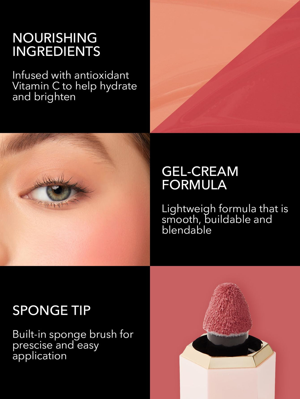 SHEGLAM Color Bloom Liquid Blush Love Cake on makeup vanity