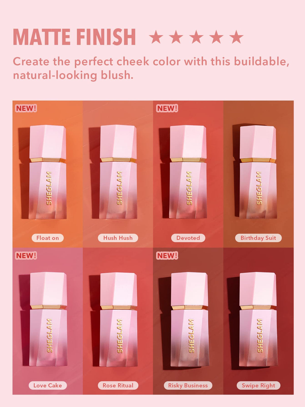 SHEGLAM Color Bloom Liquid Blush on makeup vanity