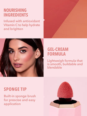 SHEGLAM Color Bloom Liquid Blush Rose Ritual matte finish swatch