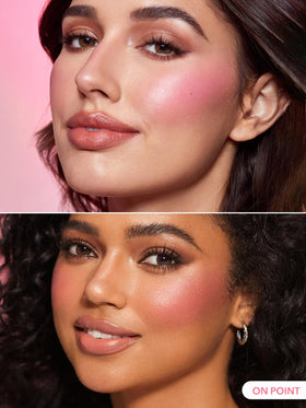 SHEGLAM Color Bloom Liquid Blush swatch showing matte finish