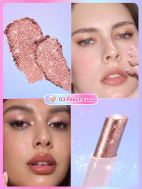 SHEGLAM Crystal Jelly Glaze Stick 03 Peach Fuzz swatch on skin