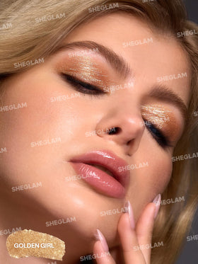 SHEGLAM Crystal Jelly Glaze Stick Eyeshadow in use on model