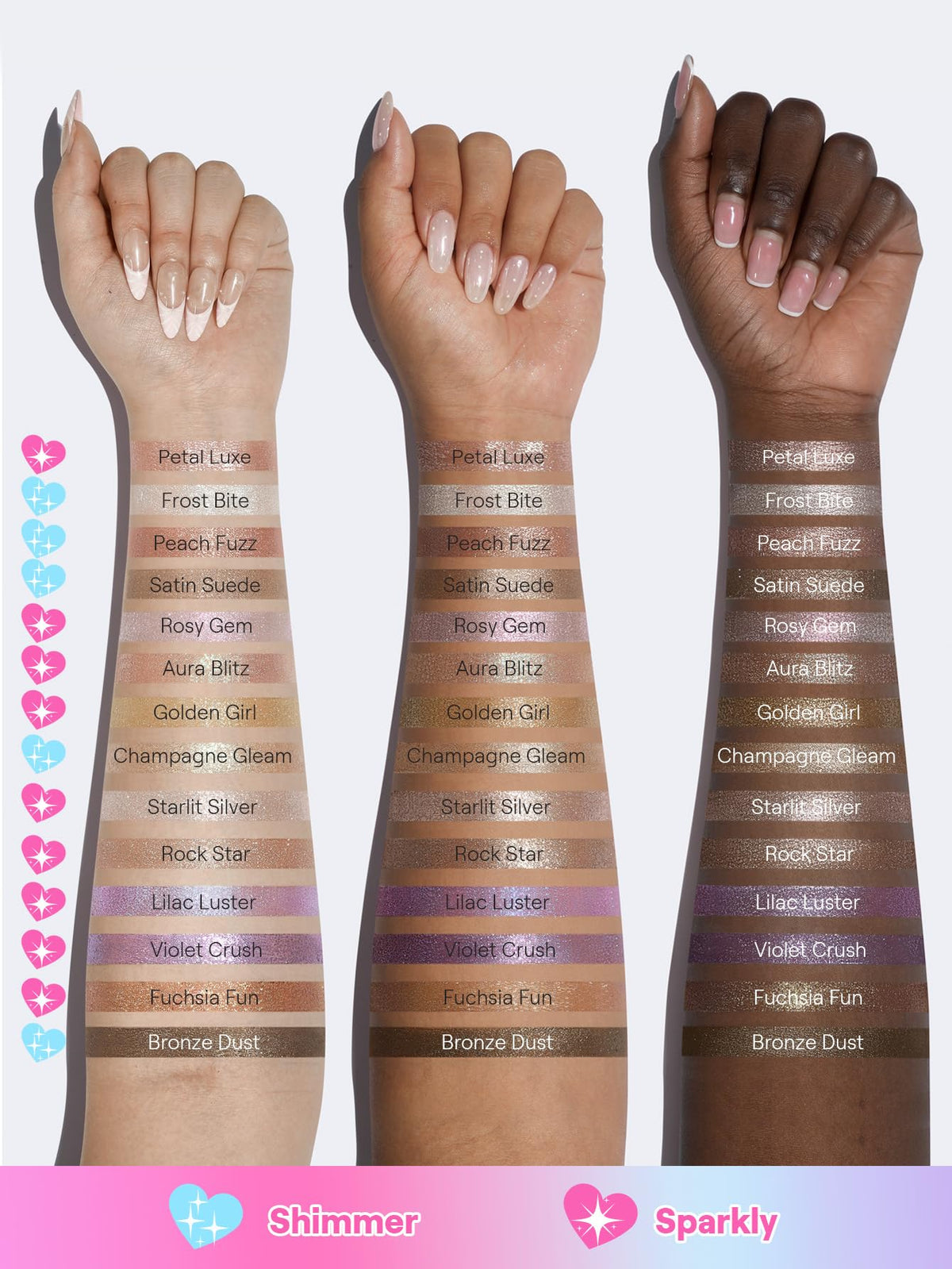 SHEGLAM Crystal Jelly Glaze Stick with other makeup products