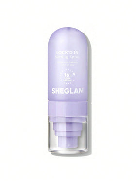 SHEGLAM Lock'd In Setting Spray purple bottle front view
