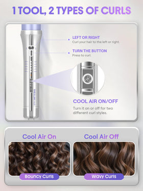 SHEGLAM One Touch Airflow Styler Pro demonstrating 360° airflow