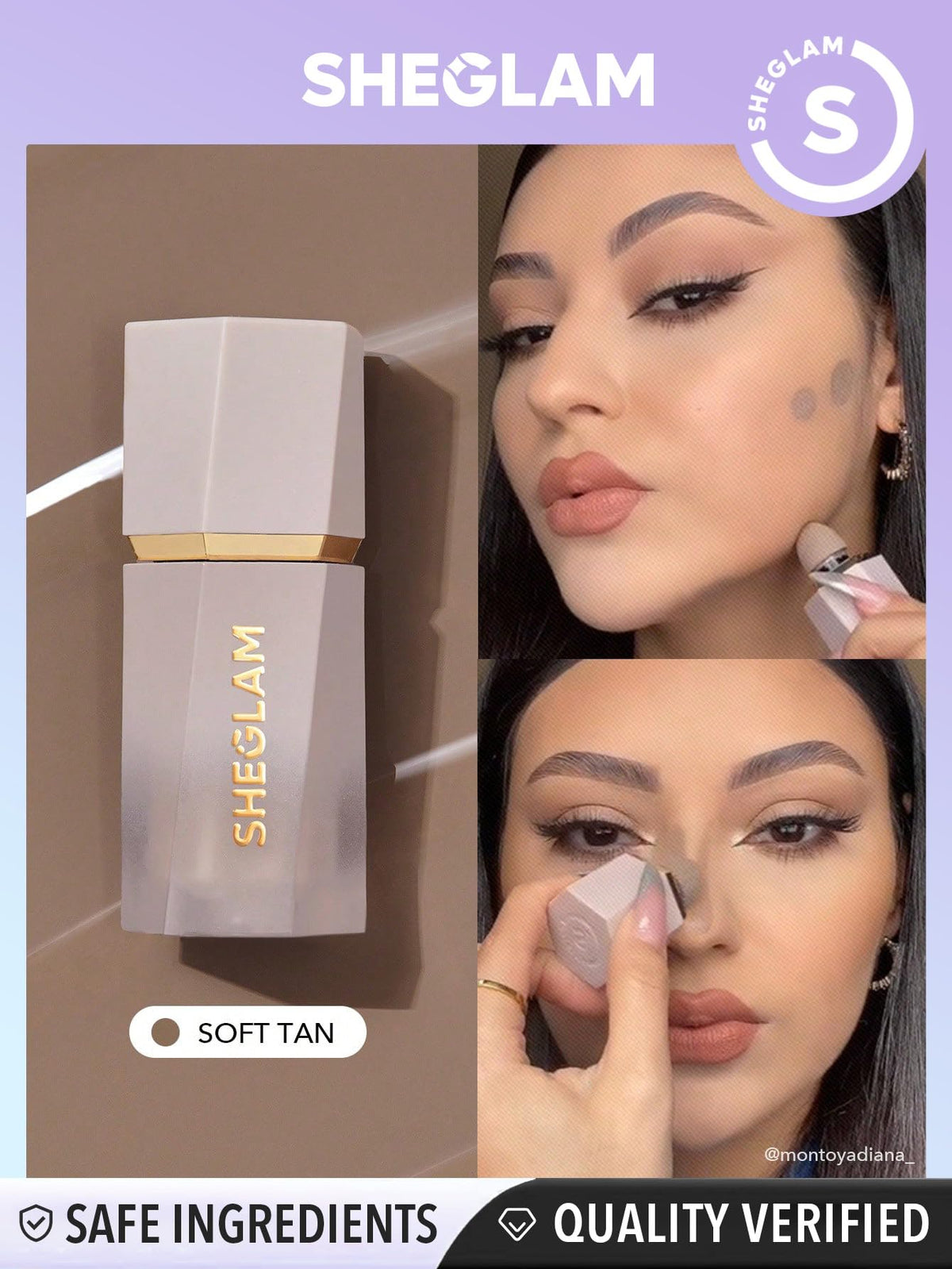 SHEGLAM Sun Sculpt Liquid Contour Stick 01 Soft Tan back view