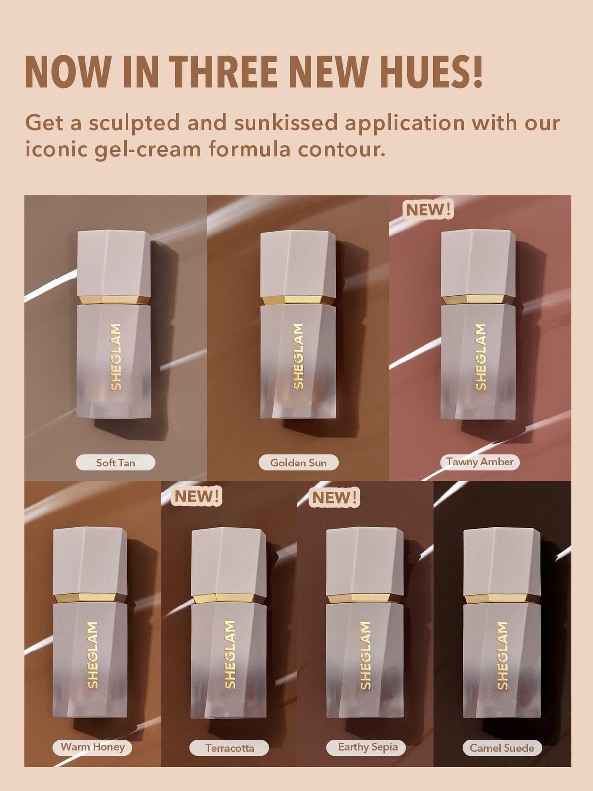 SHEGLAM Sun Sculpt Liquid Contour Stick Camel Suede swatch on skin