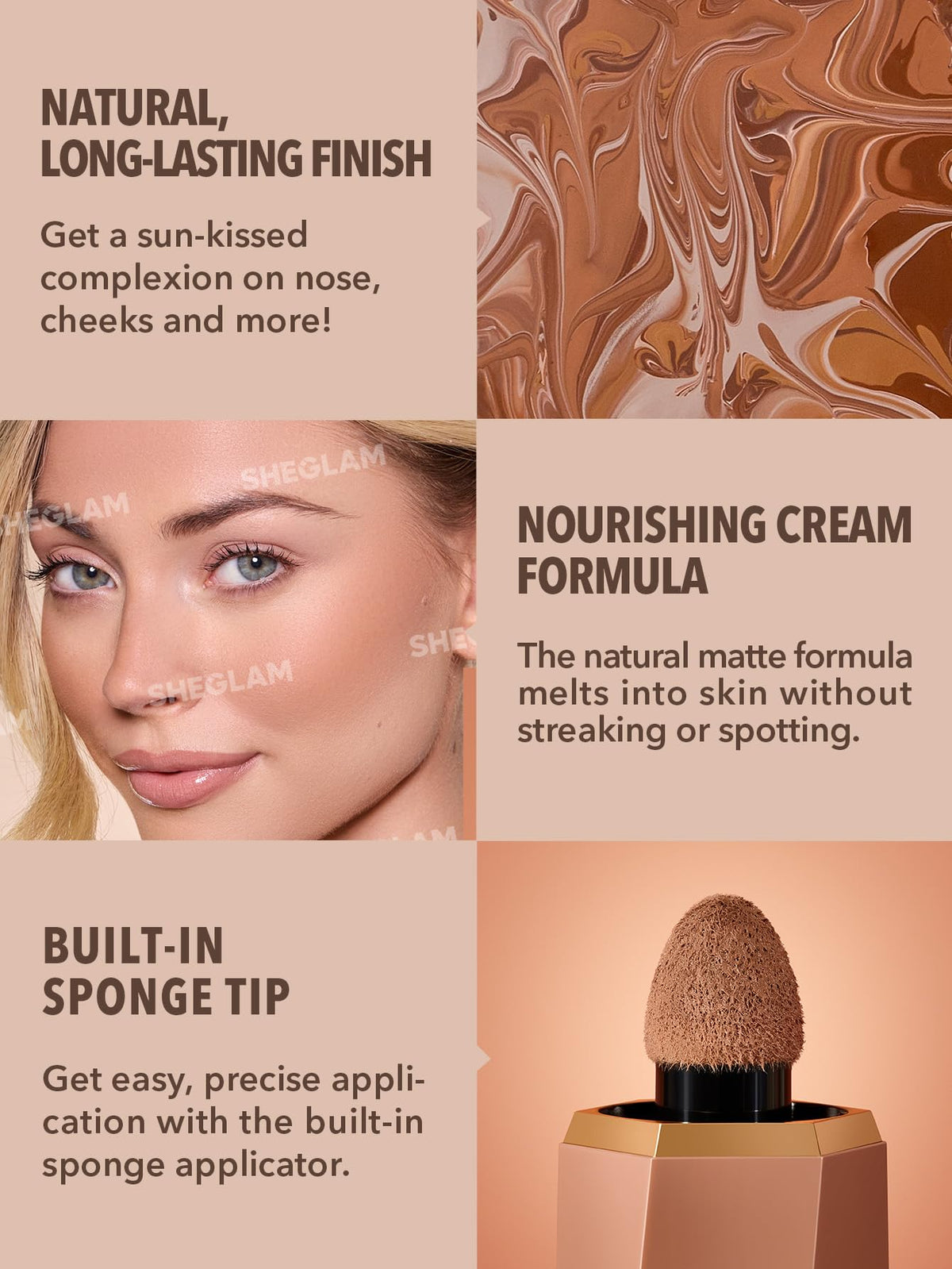 SHEGLAM Sun Sculpt Liquid Contour Stick on a makeup table
