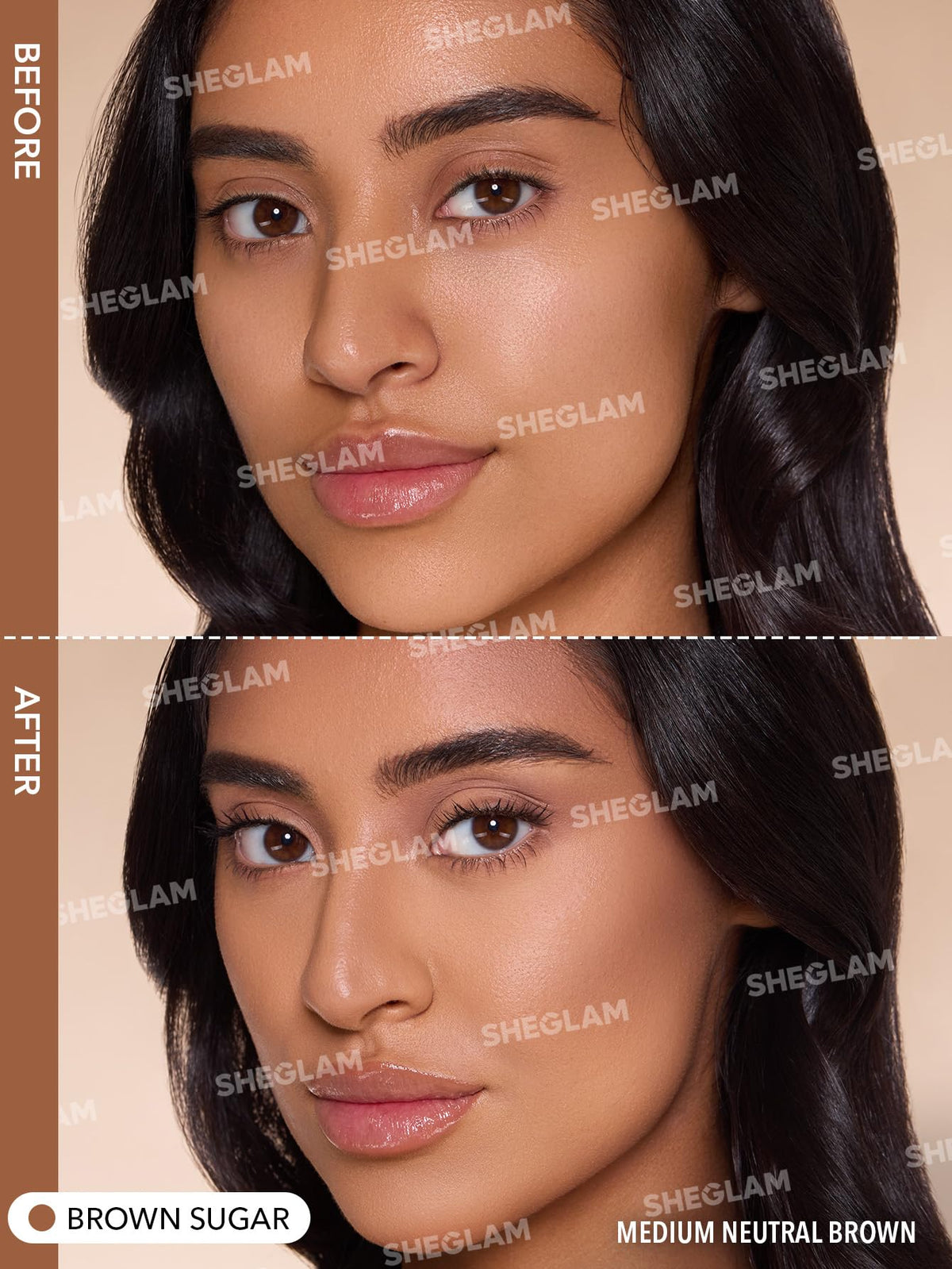 SHEGLAM Sun Sculpt Liquid Contour Stick with other makeup products