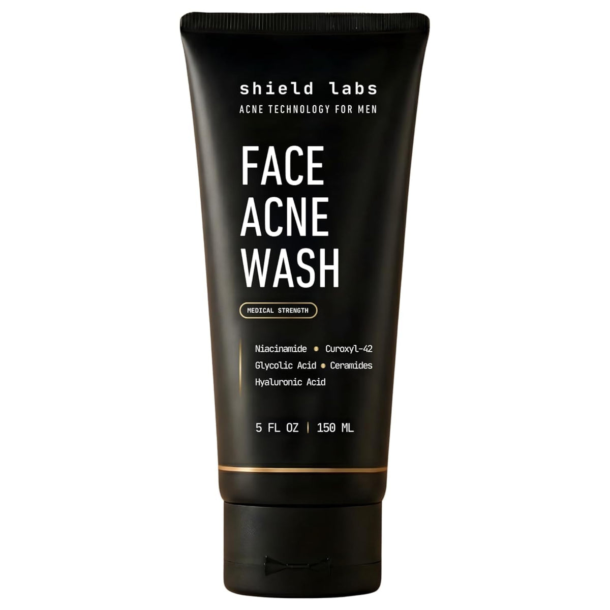 Shield Face Acne Wash for Men front view with packaging