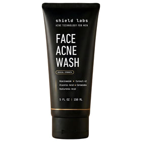 Shield Face Acne Wash for Men front view with packaging